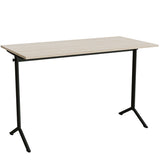 Bord Atlas 1130, 1400x700mm, lyddæmpende eg højtrykslaminat, sortolivent stel – image 2