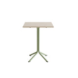 Bord Atlas 1133 700x700x900mm, Hvidpigmenteret eg med grønt understel – image 2