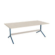 Tranås Skolmöbler Bord Atlas 1134, 2000x1000mm, højde 720, eg højtrykslaminat, blåt stel – Caféborde