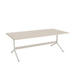 Tranås Skolmöbler Bord Atlas 1134, 2000x1000mm, højde 720, eg højtrykslaminat, hvidt stel – Caféborde