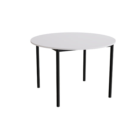 Bord Combi 206, Ø1200 mm, højde 800 mm, grå laminat på sort stel