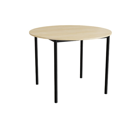 Bord Combi 206, Ø1200 mm, højde 900 mm, birk laminat på sort stel