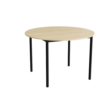 Bord Combi 206, Ø1200 mm, højde 800 mm, lydabsorberende birkelaminat på sort stel