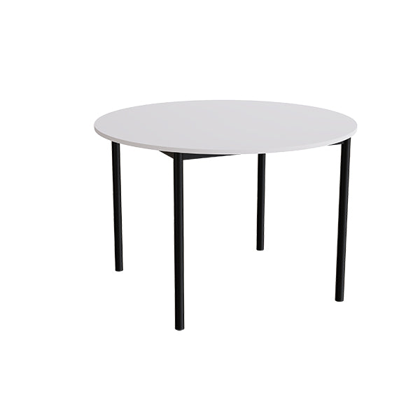 Bord Combi 206, Ø1200 mm, højde 800 mm, lydabsorberende grå laminat på sort stel