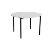 Bord Combi 206, Ø1200 mm, højde 800 mm, lydabsorberende grå laminat på sort stel