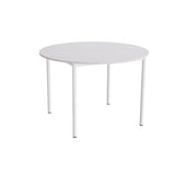 Bord Combi 206, Ø1200 mm, højde 800 mm, lydabsorberende grå laminat på hvidt stel