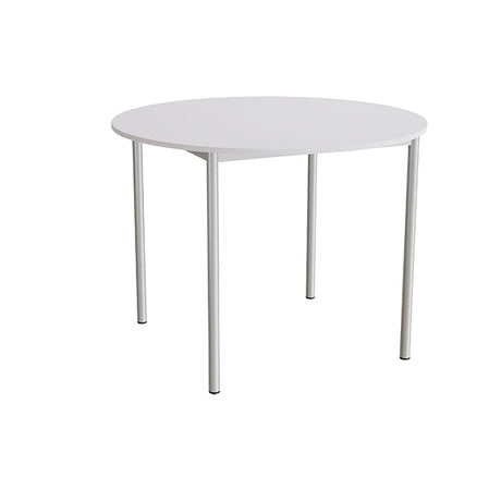 Bord Combi 206, Ø1200 mm, højde 900 mm, lydabsorberende grå laminat på alugråt stel