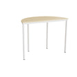 Tranås Skolmöbler Bord Combi 209, 1200x600 mm højde 900 mm med lydabsorberende birk laminat, hvid stel – Elevborde