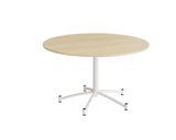 Rundt bord Zam Ø1200 mm, birk laminat på hvidt stel