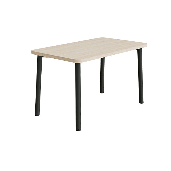 Tranås Skolmöbler Bord Add 590, 1200x700 mm højde 720 mm med lydabsorberende hvidpigmenteret eg, sortoliven stel – Caféborde