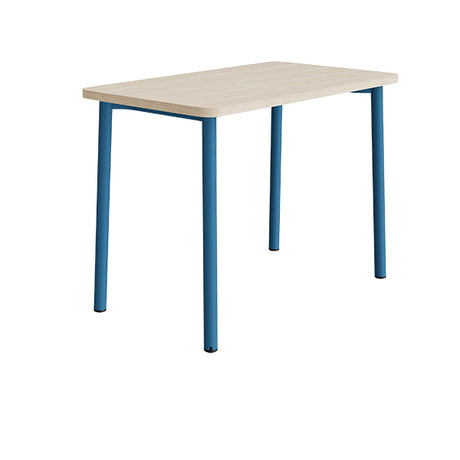 Bord Add 590, 1200x700 mm højde 900 mm med hvidpigmenteret eg, blåt stel