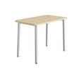 Tranås Skolmöbler Bord Add 590, 1200x700 mm højde 900 mm med birk laminat, alu stel – Caféborde