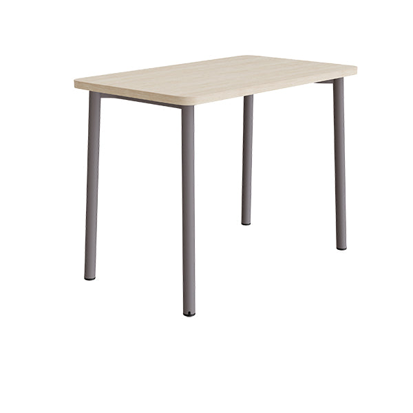Tranås Skolmöbler Bord Add 590, 1200x700 mm højde 900 mm med lydabsorberende hvidpigmenteret eg, gråt stel – Caféborde