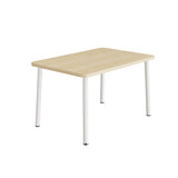 Bord Add 590, 1400x700 mm højde 720 mm med birk laminat, hvidt stel
