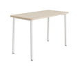 Tranås Skolmöbler Bord Add 590, 1400x700 mm højde 900 mm med lydabsorberende hvidpigmenteret eg, hvidt stel – Caféborde