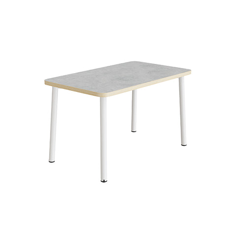 Bord Add 590, 1200x700 mm højde 720 mm med lys grå linoleum, hvidt stel