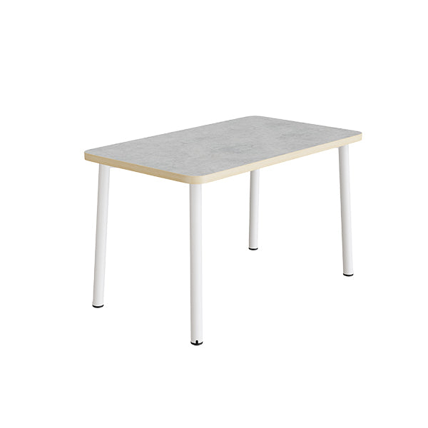 Bord Add 590, 1200x700 mm højde 720 mm med lys grå linoleum, hvidt stel