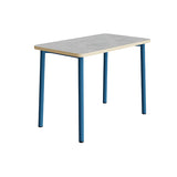 Bord Add 590, 1200x700 mm højde 900 mm med lys grå linoleum, blåt stel