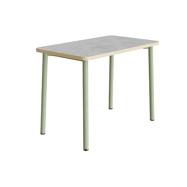 Bord Add 590, 1200x700 mm højde 900 mm med lys grå linoleum, grønt stel