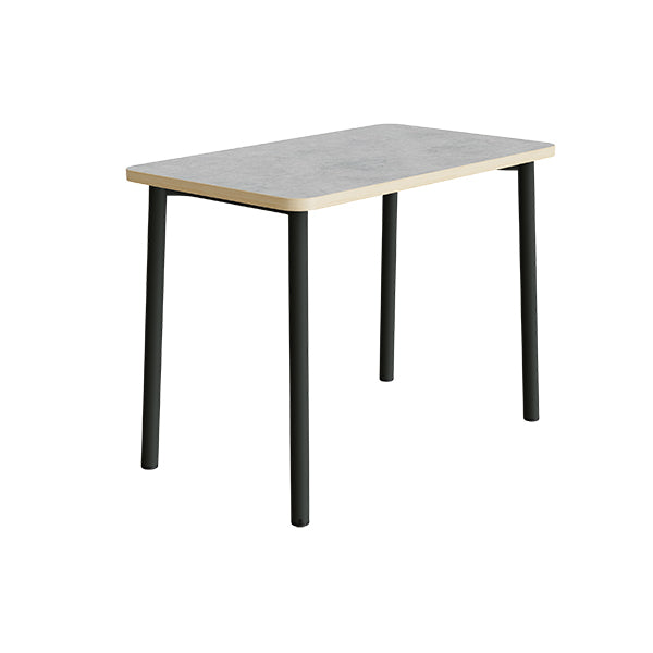 Bord Add 590, 1200x700 mm højde 900 mm med lys grå linoleum, sortoliven stel