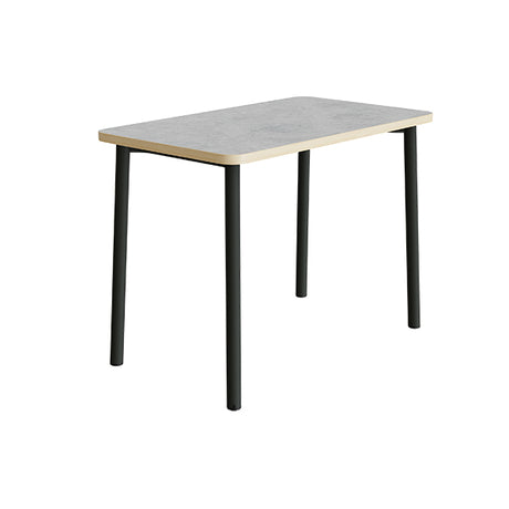 Bord Add 590, 1200x700 mm højde 900 mm med lys grå linoleum, sortoliven stel