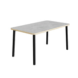 Bord Add 590, 1400x700 mm højde 720 mm med lys grå linoleum, sort stel