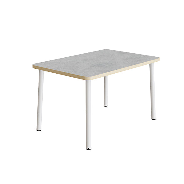 Bord Add 590, 1400x700 mm højde 720 mm med lys grå linoleum, hvidt stel