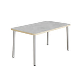 Bord Add 590, 1400x700 mm højde 720 mm med lys grå linoleum, alu stel