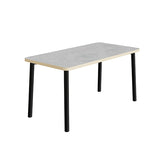 Bord Add 590, 1400x700 mm højde 900 mm med lys grå linoleum, sort stel