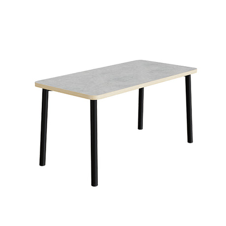 Bord Add 590, 1400x700 mm højde 900 mm med lys grå linoleum, sort stel