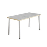 Bord Add 590, 1400x700 mm højde 900 mm med lys grå linoleum, alu stel