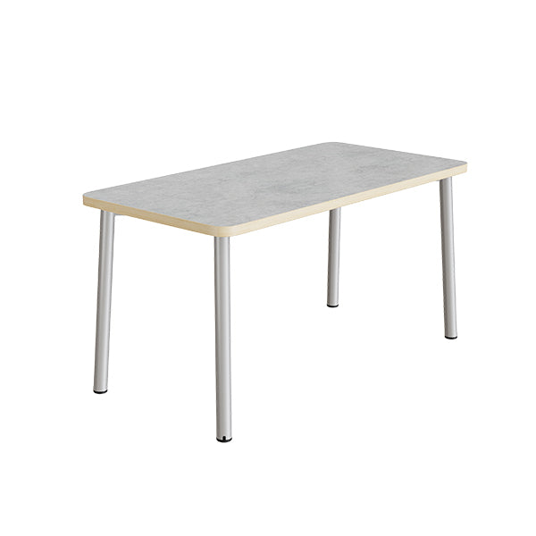 Bord Add 590, 1400x700 mm højde 900 mm med lys grå linoleum, alu stel