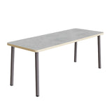 Bord Add 590, 1400x700 mm højde 900 mm med lys grå linoleum, gråt stel