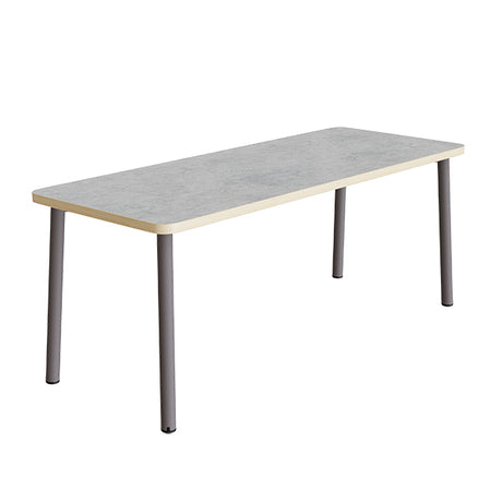 Bord Add 590, 1400x700 mm højde 900 mm med lys grå linoleum, gråt stel