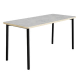 Bord Add 590, 1800x800 mm højde 720 mm med lys grå linoleum, sort stel