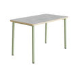 Bord Add 590, 1800x800 mm højde 720 mm med lys grå linoleum, grønt stel