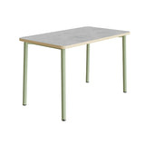 Bord Add 590, 1800x800 mm højde 720 mm med lys grå linoleum, grønt stel