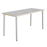 Bord Add 590, 1800x800 mm højde 720 mm med lys grå linoleum, alu stel