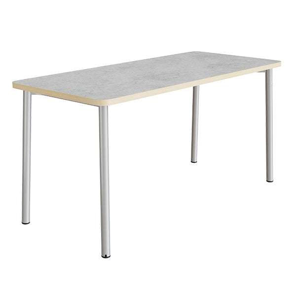 Bord Add 590, 1800x800 mm højde 720 mm med lys grå linoleum, alu stel