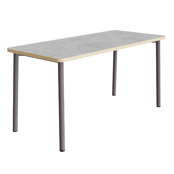 Bord Add 590, 1800x800 mm højde 900 mm med lys grå linoleum, gråt stel