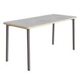 Bord Add 590, 1800x800 mm højde 900 mm med lys grå linoleum, gråt stel