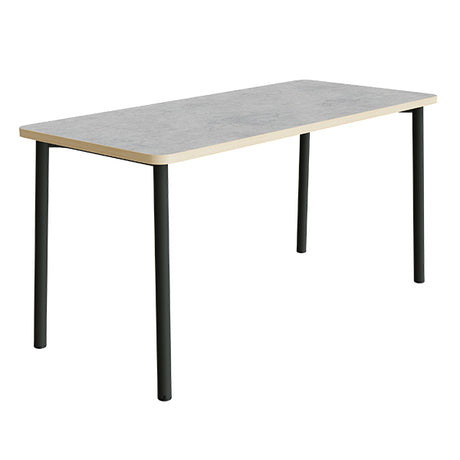 Bord Add 590, 1800x800 mm højde 900 mm med lys grå linoleum, sortoliven stel