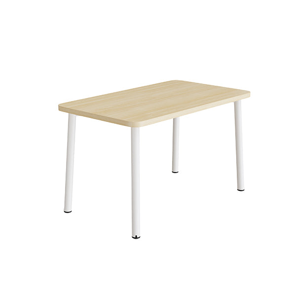 Tranås Skolmöbler Bord Add 590, 1200x700 mm højde 720 mm med lydabsorberende birk laminat, hvidt stel – Caféborde