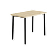Tranås Skolmöbler Bord Add 590, 1200x700 mm højde 900 mm med lydabsorberende birk laminat, sort stel – Caféborde