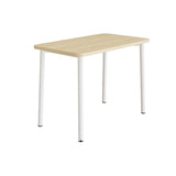 Bord Add 590, 1200x700 mm højde 900 mm med lydabsorberende birk laminat, hvidt stel