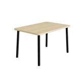 Bord Add 590, 1400x700 mm højde 720 mm med lydabsorberende birk laminat, sort stel