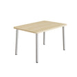 Bord Add 590, 1400x700 mm højde 720 mm med lydabsorberende birk laminat, alu stel