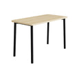 Tranås Skolmöbler Bord Add 590, 1400x700 mm højde 900 mm med lydabsorberende birk laminat, sort stel – Caféborde