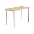 Tranås Skolmöbler Bord Add 590, 1400x700 mm højde 900 mm med lydabsorberende birk laminat, alu stel – Caféborde