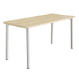 Tranås Skolmöbler Bord Add 590, 1800x800 mm højde 900 mm med lydabsorberende birk laminat, alu stel – Caféborde